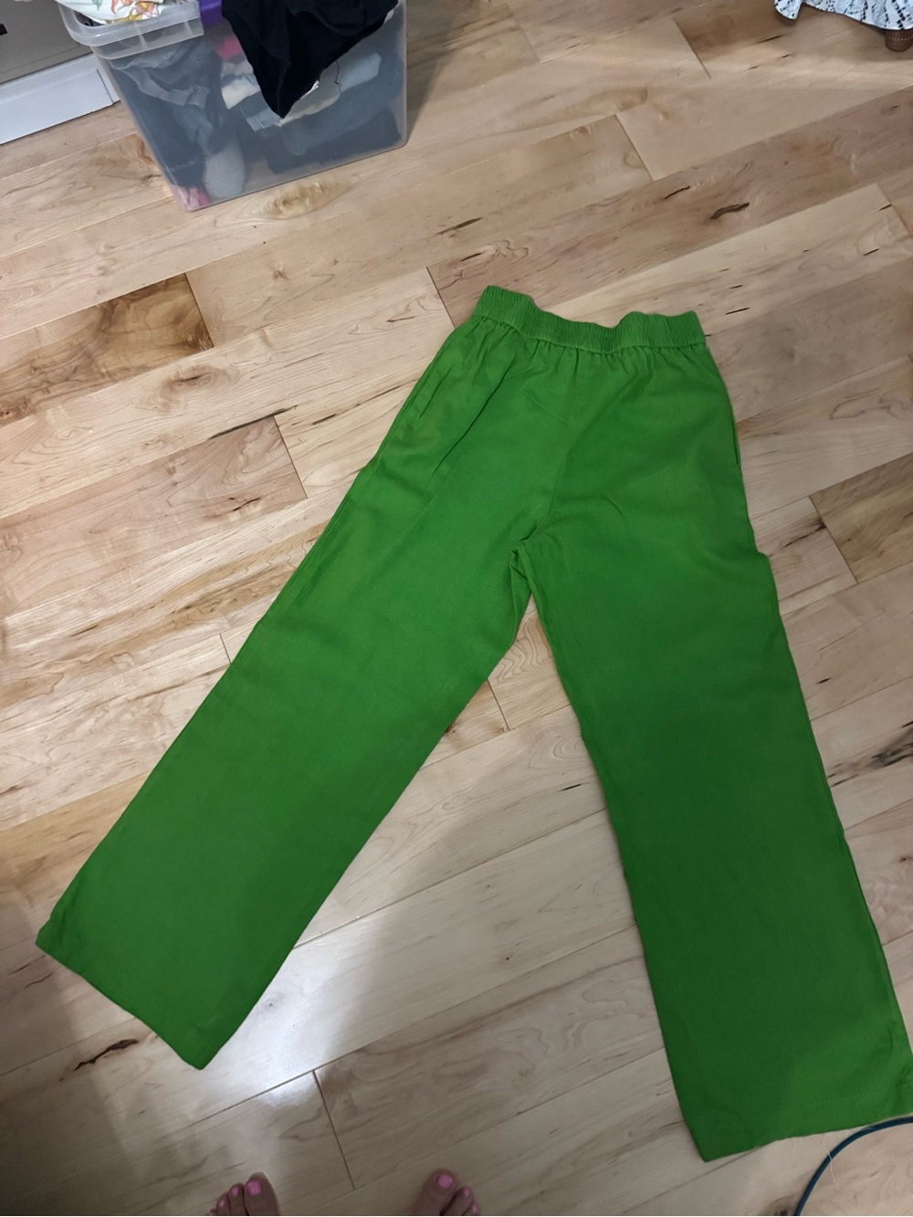 Jules & Leopold Kids Bright Green Elastic-Waist Joggers
